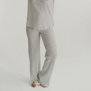 CJLA Jackie Flowy Sweatpants, striped black and white